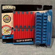 BoomCo Clip and Darts 20 Smart Stick Darts Sealed Foam Darts for Blasters