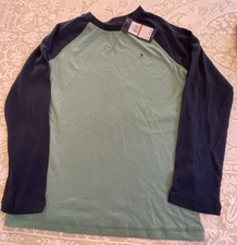 NEW Tommy Hilfiger Long Sleeve T-Shirt Boys S 8-10 Blue Green NWT 29.50
