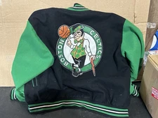 NBA Boston Celtics Embroidered Wool Blend Jacket JH Design Men’s 2XL