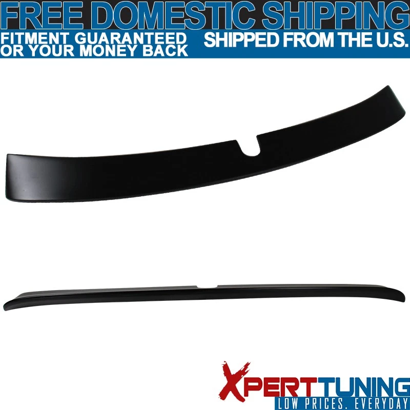 Fits 2003-2005 Benz W211 E-Class AMG Trunk Spoiler Lip + L Type Roof Spoiler ABS - Image 4 of 4