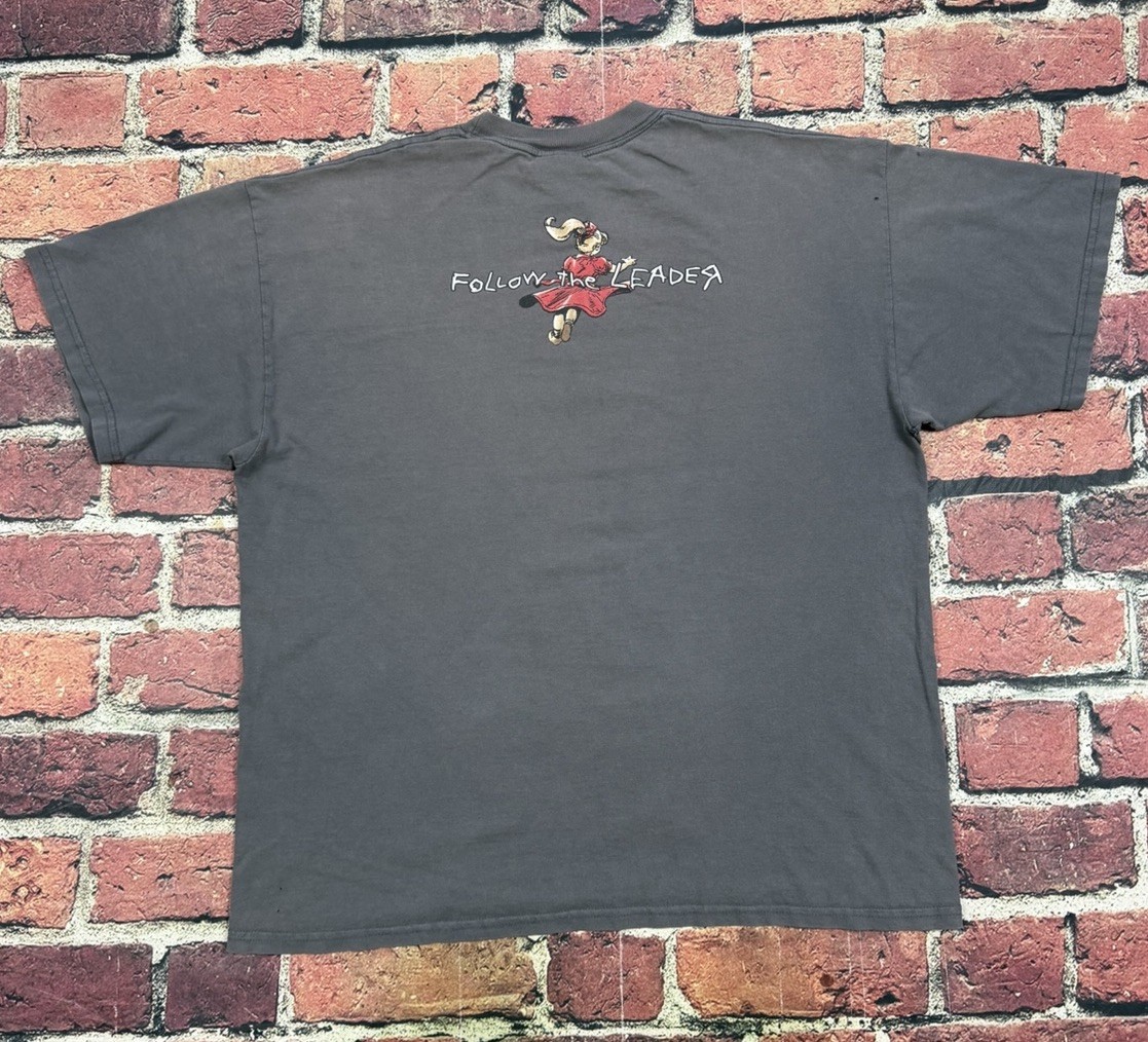 Vintage 90s Korn Follow The Leader T-Shirt Headphones Nu Metal