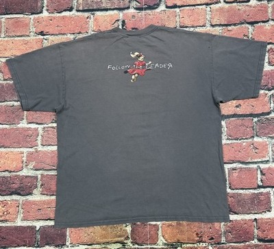 Vintage 90s Korn Follow The Leader T-Shirt Headphones Nu Metal