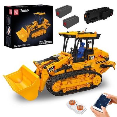 Mould King 17098 Crawler Tracked Loader Remote Control Truck Building Block Toy