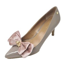 Dusty Pink Color Bow Shoe Clips with Gold Color Bee, Shoe Accessories 2 pcs 