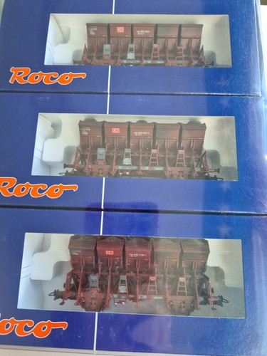Roco 3er Set 66065 Selbstentladewagenset der deutschen Bahn AG | Condition: Gebraucht