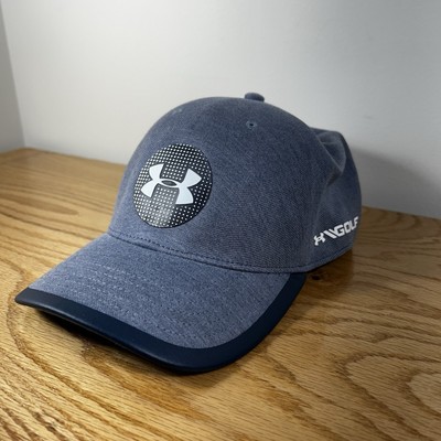 Under Armour Men's Jordan Spieth Tour Blue L/XL Large XLarge Fitted Golf Hat Cap