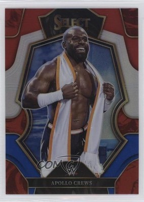 2023 Panini Select WWE Premier Level Red & Blue Prizm Apollo Crews #172 02l5
