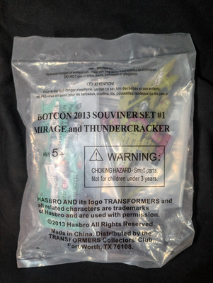 Botcon 2013 Souviner Set #1 Transformers Exclusive Mirage & Thundercracker
