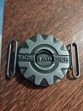 Bombardier Belt Buckle Silver Color/Vintage Two Piece