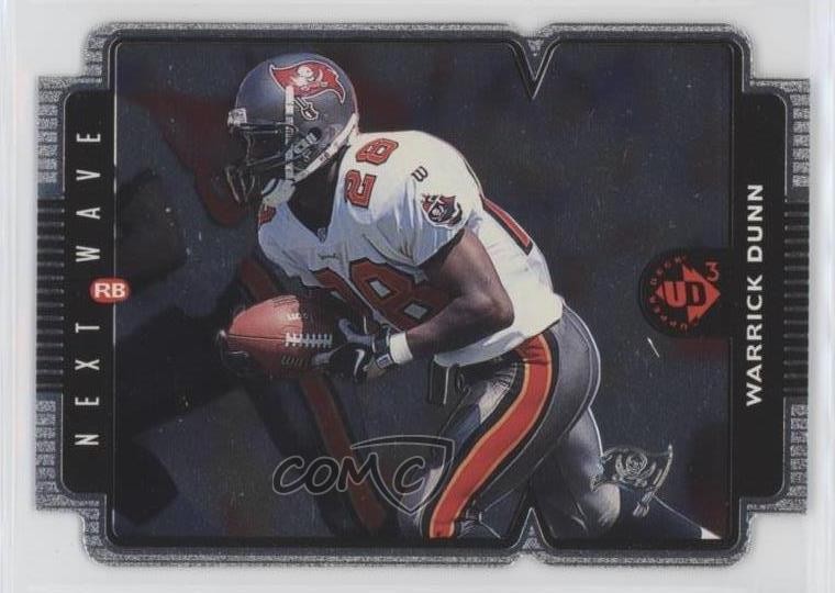 1998 Upper Deck UD3 Next Wave Die-Cut 499/1000 Warrick Dunn #121 0q3