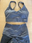 Lorna Jane Active Wear Set Full Length Tight/Legging And Crop/Bra XS