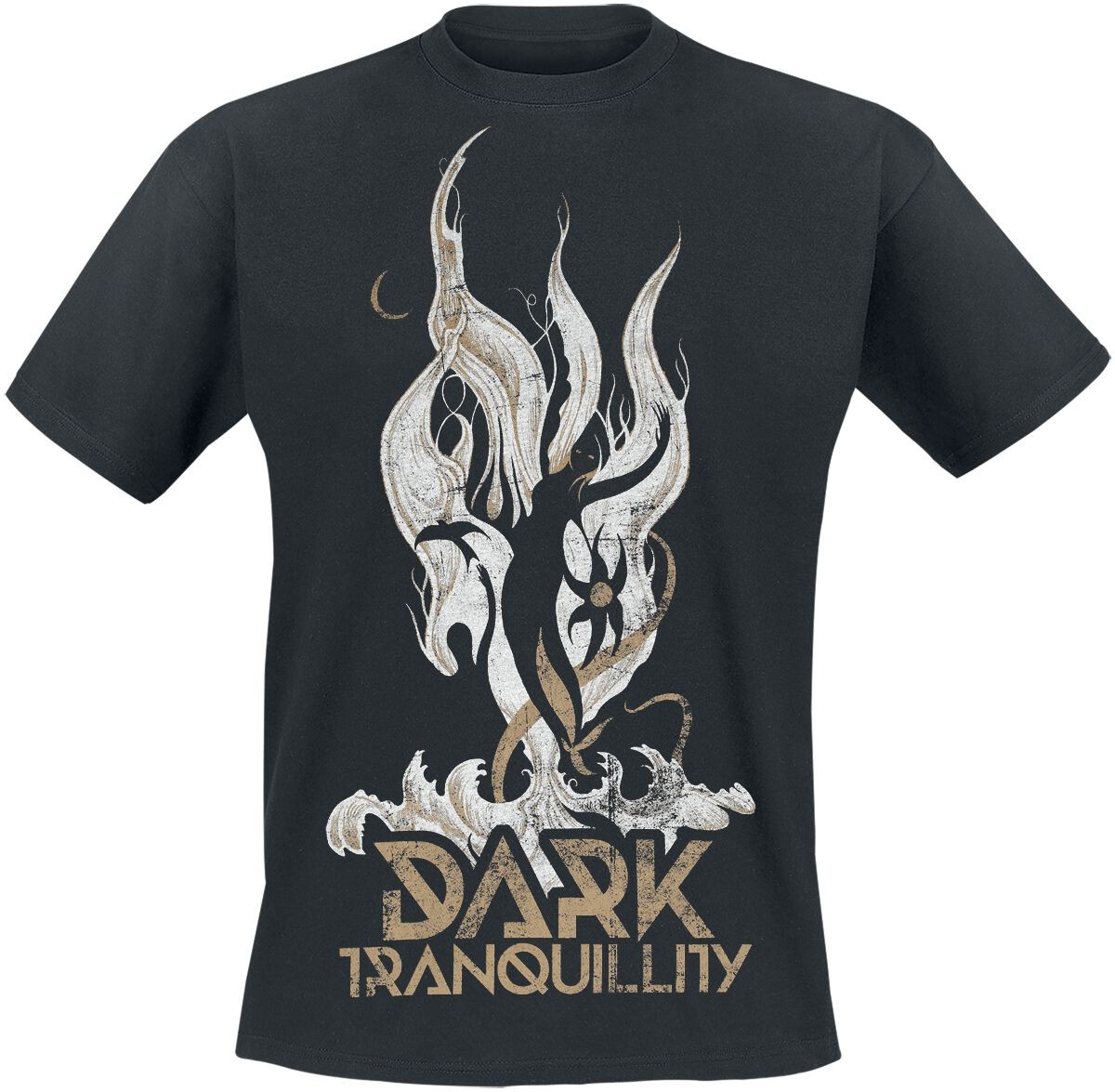 Футболка с надписью Dark Tranquillity Herren Neuronal Fire schwarz Band-Товары, группы