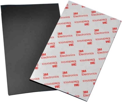 Non Slip Self Adhesive Silicone Cuttable Furniture Pads, 2-Piece Black, Black 