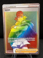 Leon 195 Holo Rainbow Rare 185 Vivid Voltage Pokemon 2020 on eBay