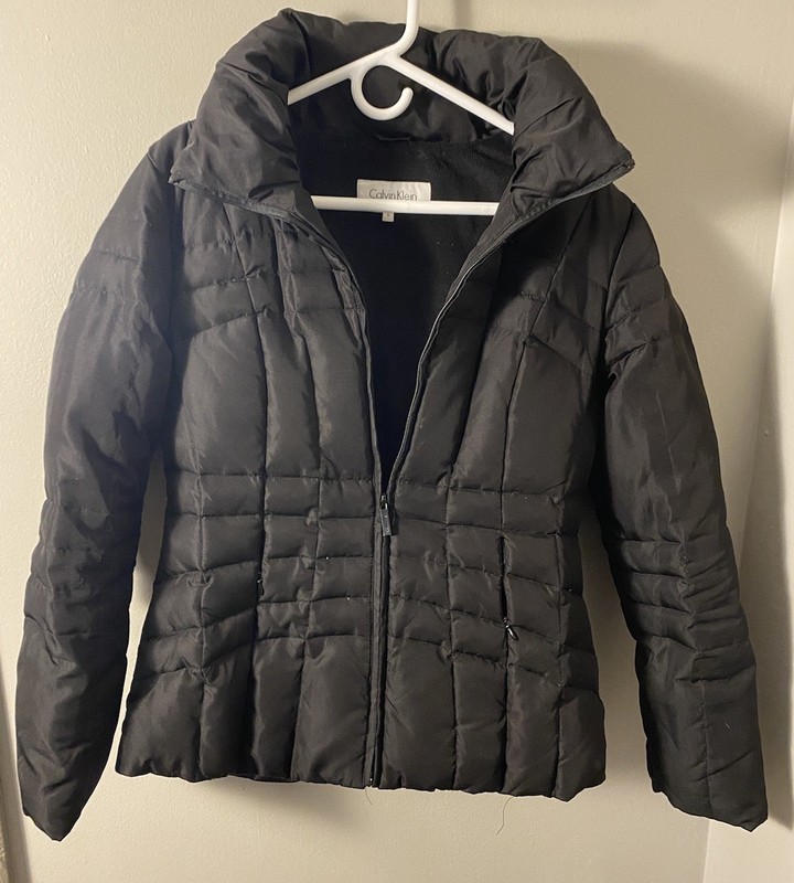 Women's Calvin Klein black puffer jacket Small excellent condition