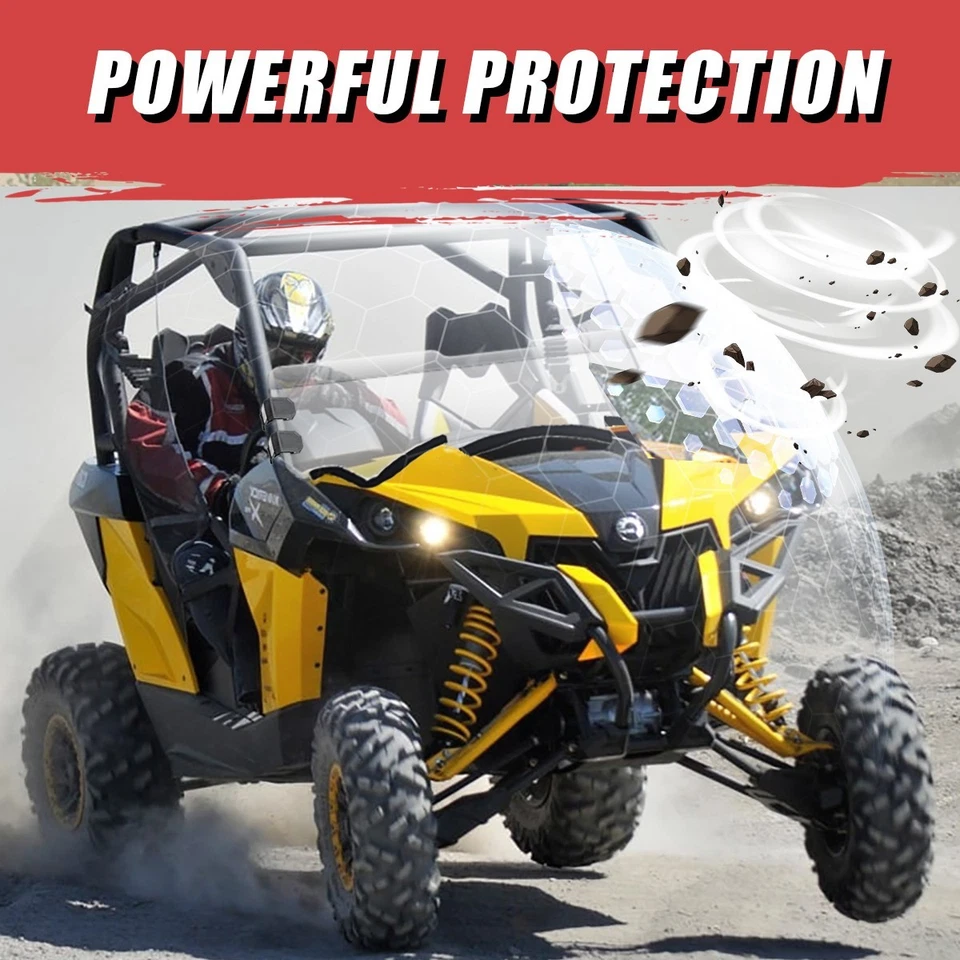 Front Half Windshield PMMA fit for Can-Am Maverick /Turbo/MAX 1000R 2013-2018 - Image 3 of 4