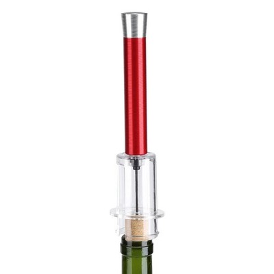 Tbest Aluminum Air Pressure Corkscrew, Cork Popper, Bottle Opener, Red