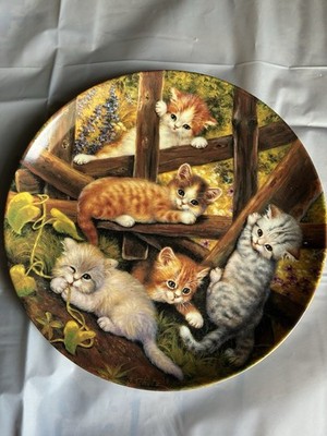 Kahla Porcelain Cat Collector Plate Germany
