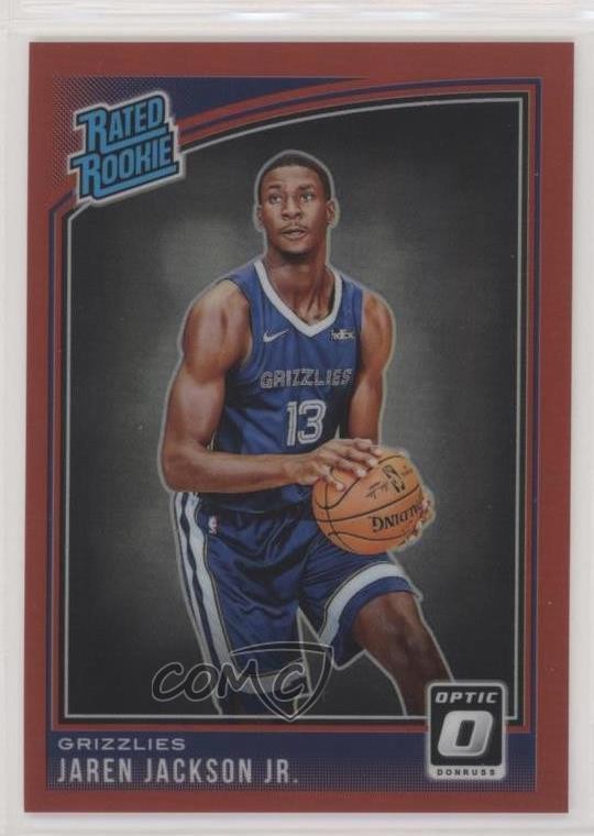 2018 Panini Donruss Optic Rated Rookie Red Prizm 47/99 Jaren Jackson Jr #188 8ww