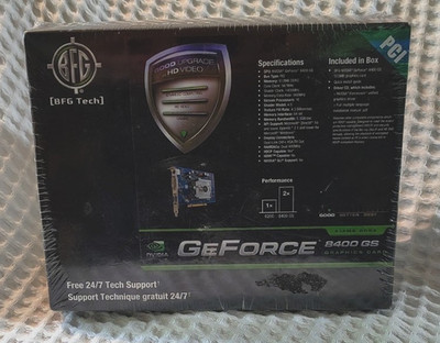 BFG Nvidia GeForce 8400 GS 512MB DDR2, PCI Graphics Card (BFGR84512GSP)
