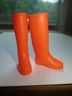 Vintage Barbie Francie Doll Orange Squishy Boots