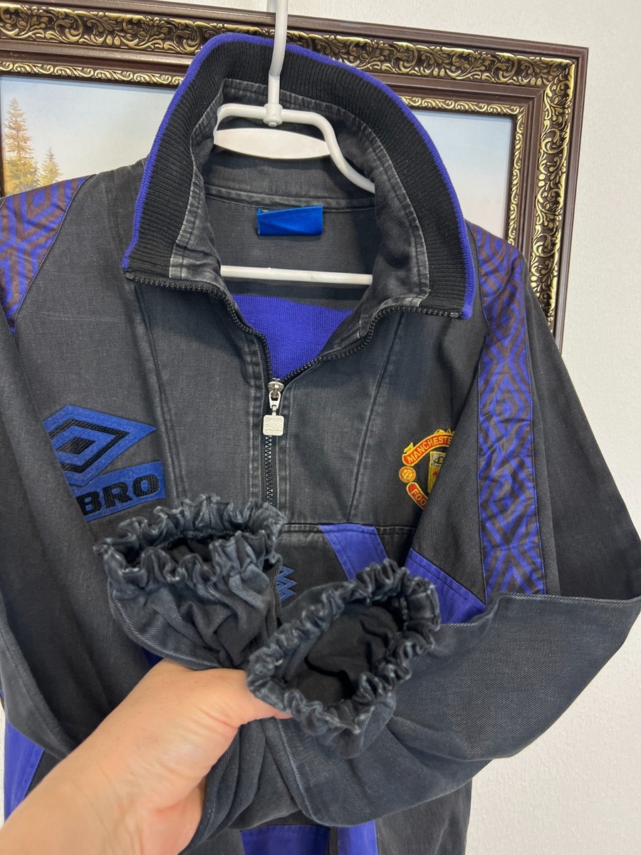 Vintage 90's Umbro Manchester United Football Jacket Soccer