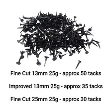 UPHOLSTERY CARPET TACKS PINS NAILS Fine Cut & Improved Sizes 13mm and 25mm