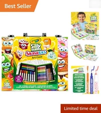 Silly Scents Mini Art Case - 32-Piece Scented Crayons & Markers Set for Kids