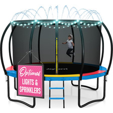 Joyberri Trampoline Outdoor - Upsurge Astm Certified Safe 8Ft 10Ft 12Ft 14Ft