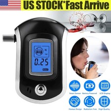 Digital LCD Police Breath Breathalyzer Test Alcohol Tester Analyzer Detector new