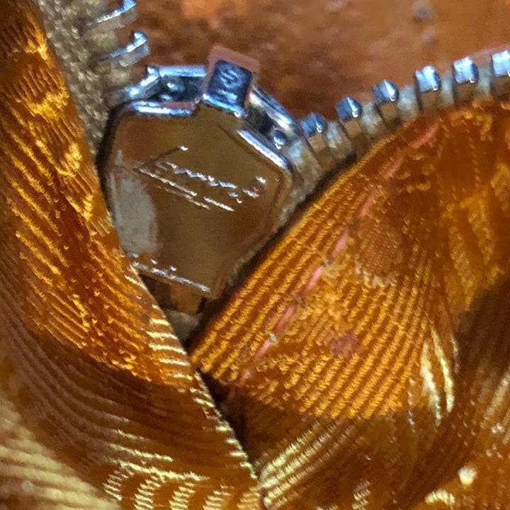 Good Condition Prada Shoulder Bag Canvas Leather Colorful Geometric Pattern Oran thumbnail 3