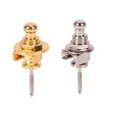 2pcs Guitar Strap Lock Nail Delicate Texture Guitar Strap Lock Button Musical
