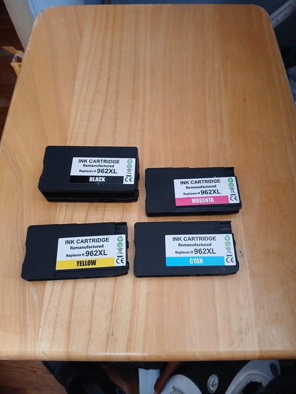 4PK Replacement ink for HP 962XL  Black Yellow Cyan Magenta H-96BX/CX/MX/YX