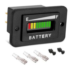 48 Volt Battery Meter, LED Golf Cart Battery Gauge with State of Charge