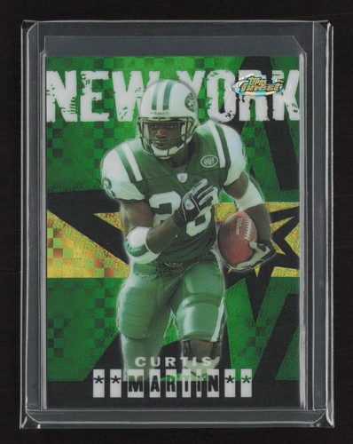 Curtis Martin [Gold Xfractor] #16 2004 Topps Finest card