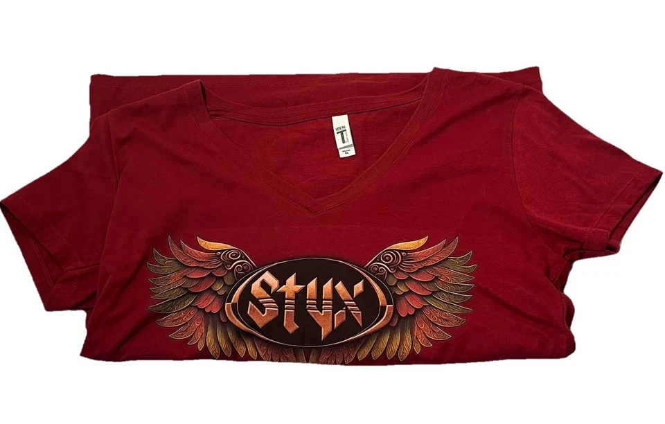 Camiseta Ideal T By Next Level tamanho XL manga curta Styx gráfica frontal - Imagem 4 de 4