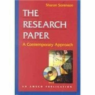 The Research Paper - Paperback, by Sharon Sorenson - Very Good