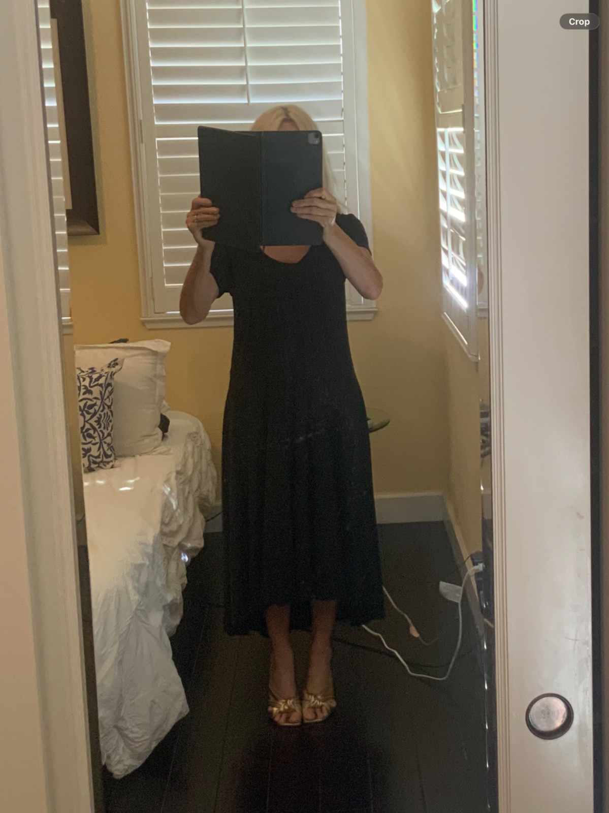 soft surroundings maxi dress, lagan look in black size medium