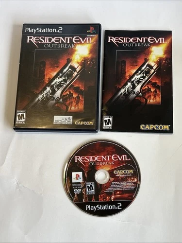 Resident Evil: Outbreak (Sony PlayStation 2 2004) PS2 Complete CIB Capcom Horror