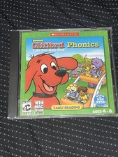 2003 Scholastic Clifford The Big Red Dog Phonics CD-ROM Game PBS Kids READ