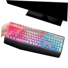 Keyboard Cover Skin for Logitech MK345 Wireless Keyboard,Logitech Colorful