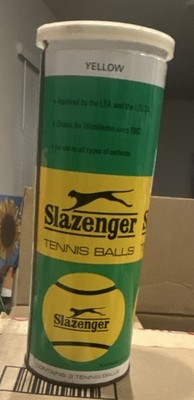 Slazenger Yellow Tennis Balls Model Tennis Balls in Sealed Canister with 3 Balls