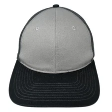 Port Authority Snapback Mesh Back Trucker Hat Gray One Size Colorblock