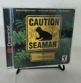 Caution: Seaman - No Mic, No Cardboard box - Sega Dreamcast - Clean Tested -VG-