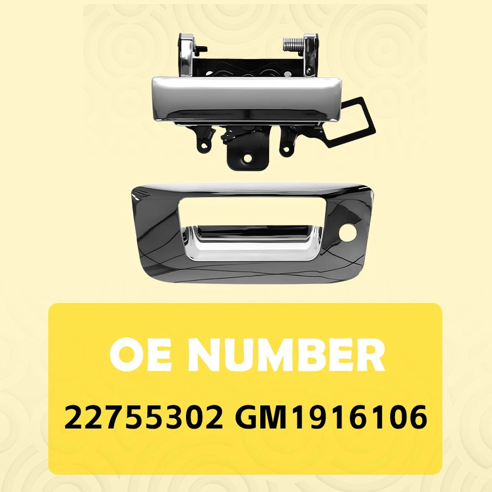 Conjunto de manija de puerta trasera para Chevrolet Silverado 1500 2500HD 3500HD F 2007-2014 Foto 2 de 4