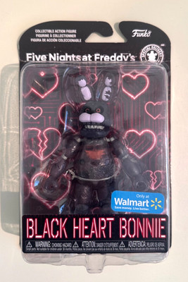 NIB Jazwares Five Nights at Freddy s Black Heart Bonnie Glow in The Dark 5'' Toy