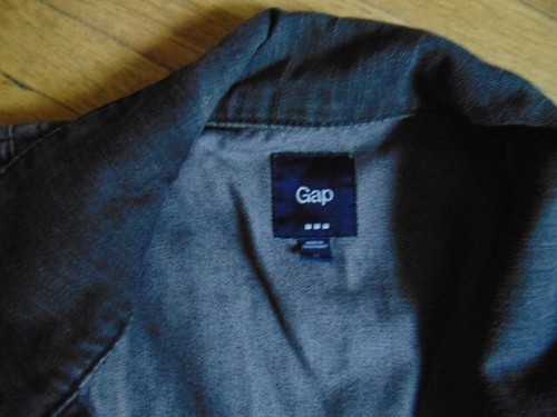 Chaqueta vaquera negra GAP antigua - talla mediana - Filipinas - Imagen 5 de 5