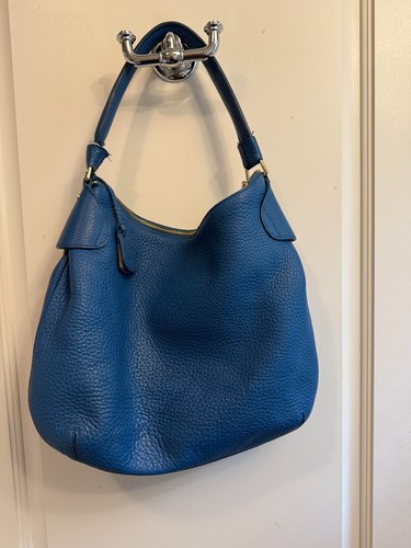 Butter Soft Hobo Authentic Cole Haan Pleated Leather Handbag / Thick Strap READ - Picture 2 of 3