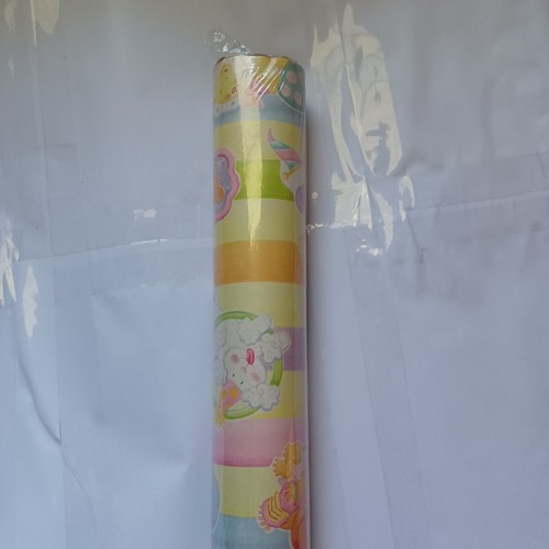 Vintage Wrapping Paper Single Roll SEALED Gift Wrap 30 Sq Ft -Birthday Lambs 80s - Picture 3 of 6