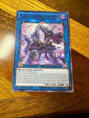 Folgo, Justice Fur Hire MP19-EN190 1st Edition Rare LP + BONUS | eBay